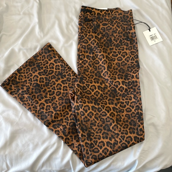 7 For All Mankind Leopard Pants - Picture 1 of 5
